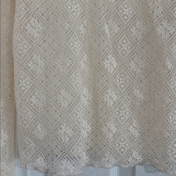 Free People Intimately Sweet Memories Turtleneck Long Sleeve Lace Top Sz Xs NWOT - Picture 3 of 6